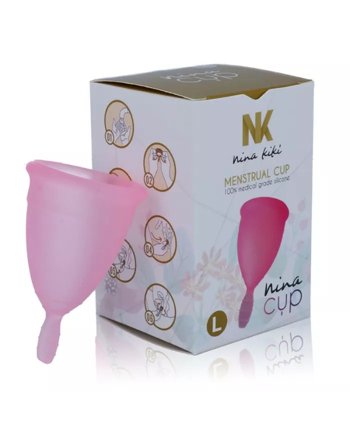 NINA KIKÍ - COUPE MENSTRUELLE ROSE - TAILLE L NINA KIKÍ - COUPE MENSTRUELLE ROSE - TAILLE L