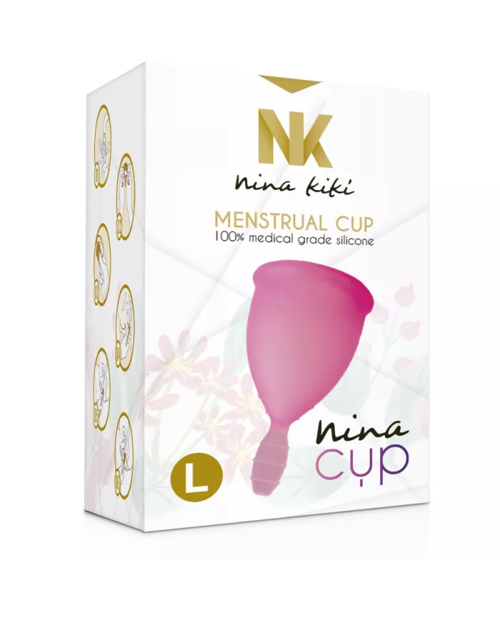 NINA KIKÍ - COUPE MENSTRUELLE ROSE - TAILLE L NINA KIKÍ - COUPE MENSTRUELLE ROSE - TAILLE L
