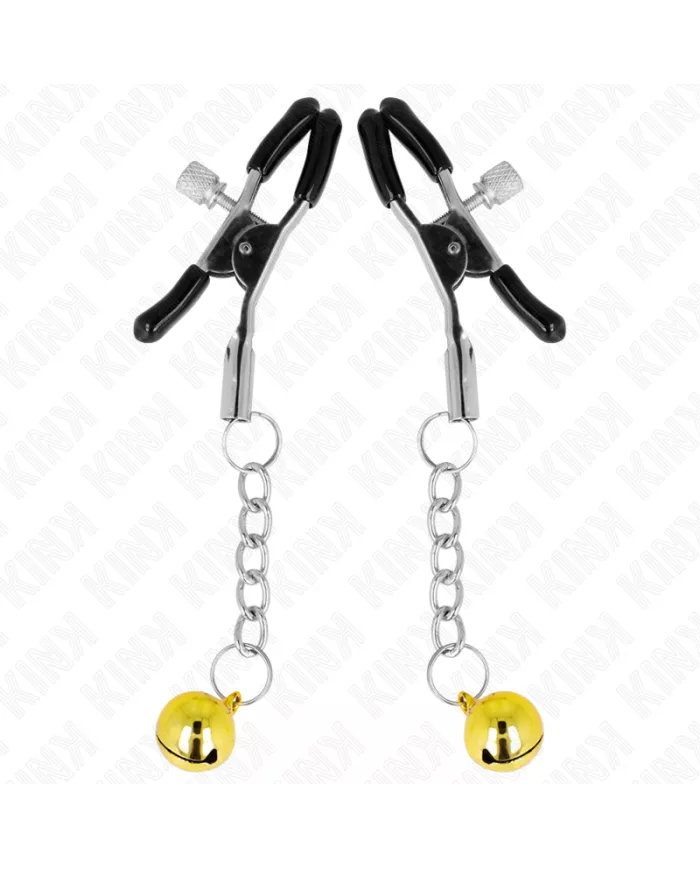 KINK - PINCES À METON PENDENTIF JINGLE BELL OR 6 CM