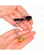 KINK - PINCES À METON PENDENTIF JINGLE BELL OR 6 CM