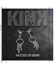 KINK - PINCE A METON O RING ET PETITE CHAINE ARGENT 6 CM