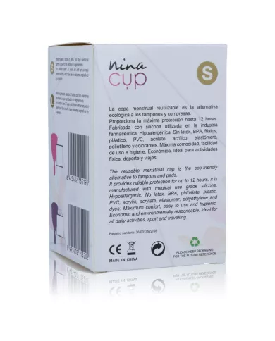 NINA KIKÍ - COUPE MENSTRUELLE ROSE - TAILLE S NINA KIKÍ - COUPE MENSTRUELLE ROSE - TAILLE S