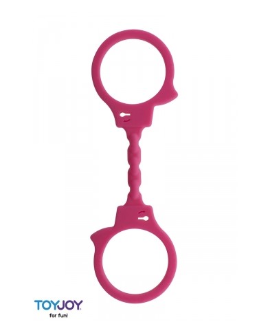 Menottes silicone stretchy - rose