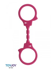 Menottes silicone stretchy - rose