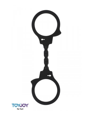 Menottes silicone stretchy - noir