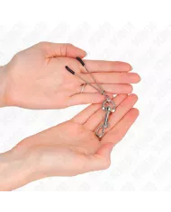 KINK - PINCE À METON CROCHET FIN ARGENT 7 CM