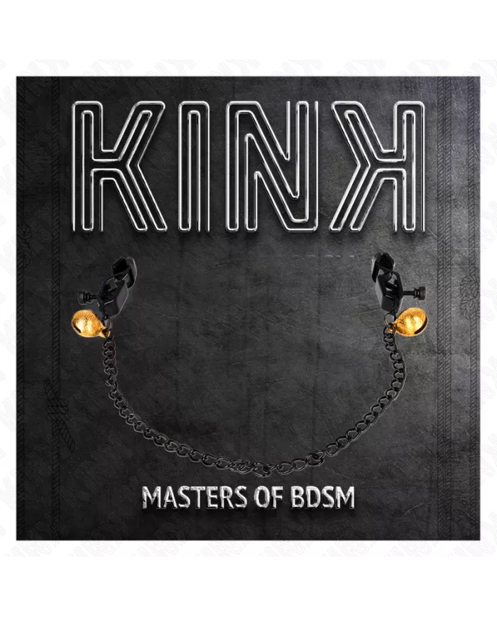 KINK - PINCES À METON CHAÎNE PLATE ET CLOCHE ARGENT 30 CM