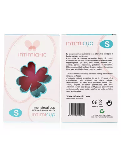 INTIMICHIC - COUPE MENSTRUELLE EN SILICONE MÉDICALE - TAILLE S INTIMICHIC - COUPE MENSTRUELLE EN SILICONE MÉDICALE - TAILLE S
