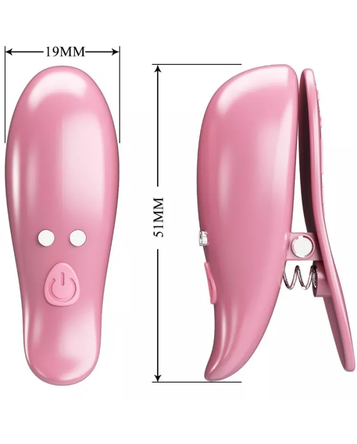 PRETTY LOVE - PINCES À TÉTONS CAILEY 10 VIBRATIONS TÉLÉCOMMANDE ROSE PRETTY LOVE - PINCES À TÉTONS CAILEY 10 VIBRATIONS TÉLÉCOMMANDE ROSE