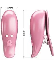 PRETTY LOVE - PINCES À TÉTONS CAILEY 10 VIBRATIONS TÉLÉCOMMANDE ROSE PRETTY LOVE - PINCES À TÉTONS CAILEY 10 VIBRATIONS TÉLÉCOMMANDE ROSE