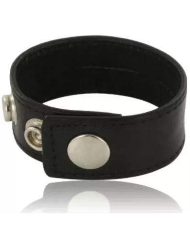 LEATHER BODY - SANGLE DE PÉNIS RÉGLABLE EN CUIR NOIR