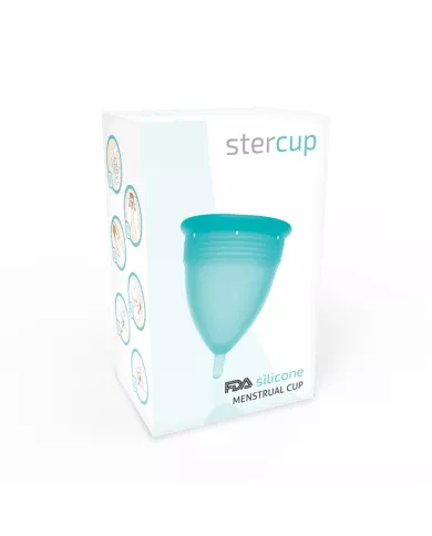 STERCUP - COUPE MENSTRUELLE EN SILICONE FDA AIGUE-MARINE - TAILLE L STERCUP - COUPE MENSTRUELLE EN SILICONE FDA AIGUE-MARINE - TAILLE L