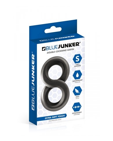Double cockring en 8 - Blue Junker