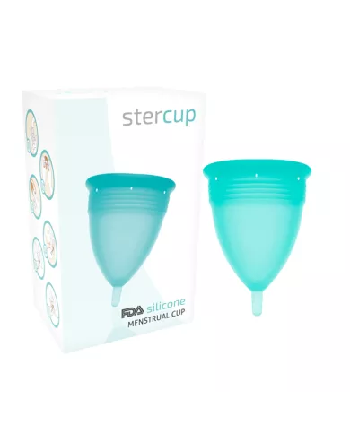 STERCUP - COUPE MENSTRUELLE EN SILICONE FDA AIGUE-MARINE - TAILLE S STERCUP - COUPE MENSTRUELLE EN SILICONE FDA AIGUE-MARINE - TAILLE S