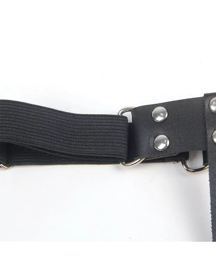 SUBBLIME - 953744 JARRETELLE PUNK EN CUIR AJUSTABLE NOIR TAILLE UNIQUE