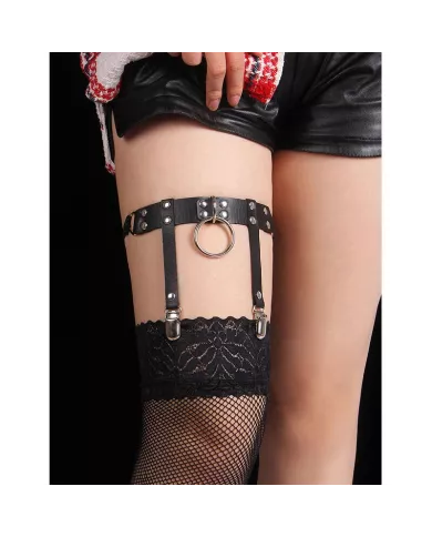 SUBBLIME - 953744 JARRETELLE PUNK EN CUIR AJUSTABLE NOIR TAILLE UNIQUE SUBBLIME - 953744 JARRETELLE PUNK EN CUIR AJUSTABLE NOIR TAILLE UNIQUE