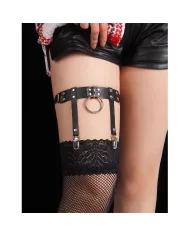 SUBBLIME - 953744 JARRETELLE PUNK EN CUIR AJUSTABLE NOIR TAILLE UNIQUE