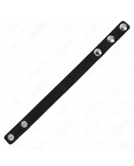 KINK - ANNEAU PÉNIS EN CUIR AVEC FERMETURE À PRESSION 21,5 X 1,5 CM