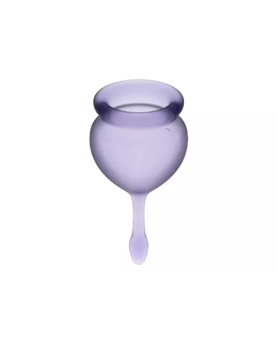 SATISFYER - COUPE MENSTRUELLE FEEL GOOD VIOLET 15 + 20 ML SATISFYER - COUPE MENSTRUELLE FEEL GOOD VIOLET 15 + 20 ML