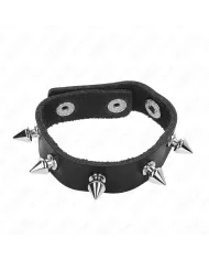 KINK - ANNEAU PÉNIS EN CUIR AVEC POINTES 21,5 X 1,6 CM