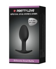 Plug anal 8,4 cm avec bille intégrée