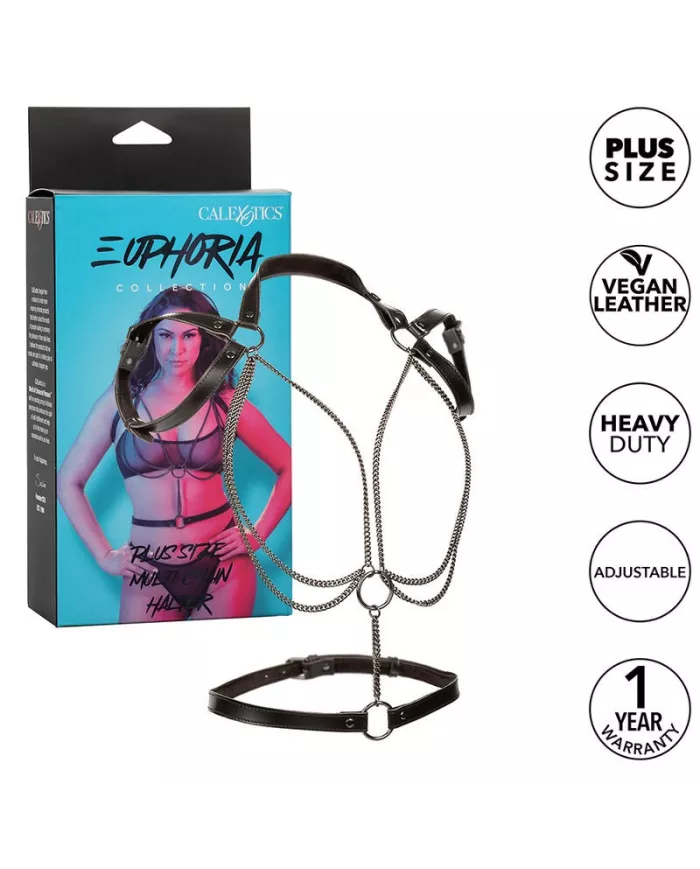 CALEXOTICS - EUPHORIA HARNAIS LICOL MULTICHAÎNES PREMIUM GRANDE TAILLE CALEXOTICS - EUPHORIA HARNAIS LICOL MULTICHAÎNES PREMIUM GRANDE TAILLE