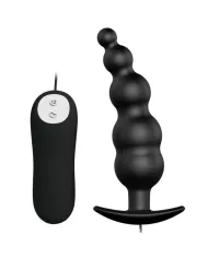 PRETTY LOVE - PLUG ANAL SILICONE EXTRA STIMULATION ET 12 MODES DE VIBRATION NOIR PRETTY LOVE - PLUG ANAL SILICONE EXTRA STIMULATION ET 12 MODES DE VIBRATION NOIR