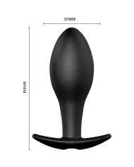 PRETTY LOVE - PLUG ANAL FORME DANCRE SILICONE 12 MODES DE VIBRATION NOIR PRETTY LOVE - PLUG ANAL FORME DANCRE SILICONE 12 MODES DE VIBRATION NOIR