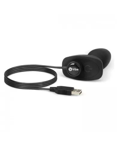 B-VIBE - RIMMING TÉLÉCOMMANDE PLUG ANAL PETITE NOIR