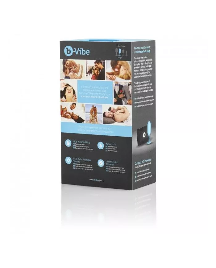 B-VIBE - SNUG PLUG ANAL 3 BLEU CIEL B-VIBE - SNUG PLUG ANAL 3 BLEU CIEL