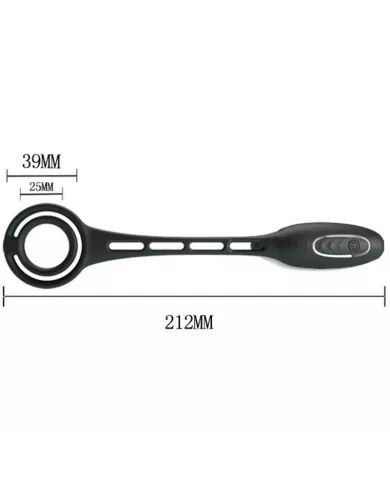 PRETTY LOVE - ANNEAUX PÉNIS AVEC PLUG VIBRATEUR