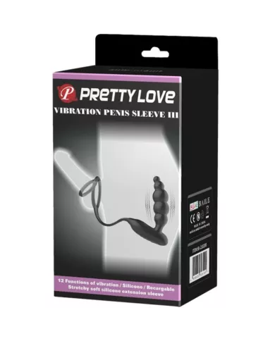PRETTY LOVE - ANNEAUX PÉNIS AVEC PLUG VIBRATEUR