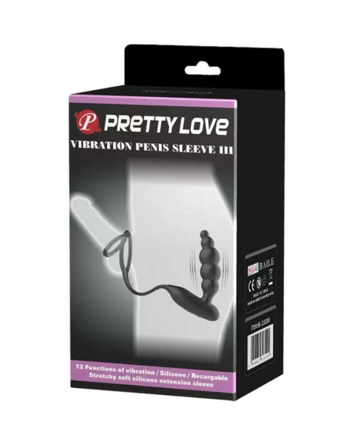 PRETTY LOVE - ANNEAUX PÉNIS AVEC PLUG VIBRATEUR PRETTY LOVE - ANNEAUX PÉNIS AVEC PLUG VIBRATEUR