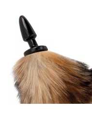 DARKNESS - QUEUE NATURELLE AVEC PLUG ANAL EN SILICONE 10 CM DARKNESS - QUEUE NATURELLE AVEC PLUG ANAL EN SILICONE 10 CM