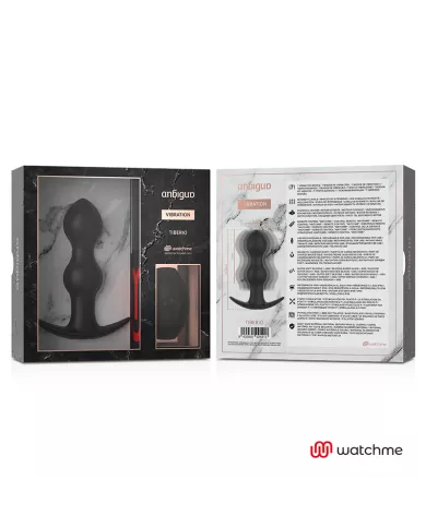 ANBIGUO - WATCHME TÉLÉCOMMANDE PLUG VIBRATEUR ANAL TIBERIO