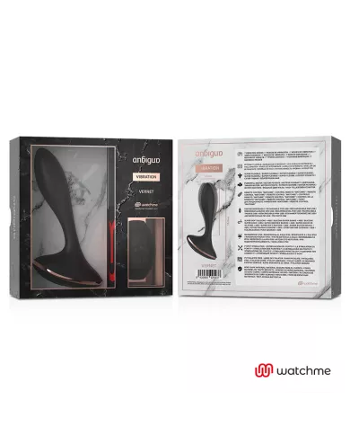ANBIGUO - WATCHME VIBRATEUR TÉLÉCOMMANDE PLUG ANAL VERNET