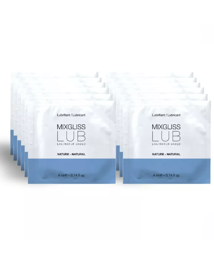 MIXGLISS - LUBRIFIANT NATUREL BASE D'EAU 12 UNIDOSE 4 ML MIXGLISS - LUBRIFIANT NATUREL BASE D'EAU 12 UNIDOSE 4 ML