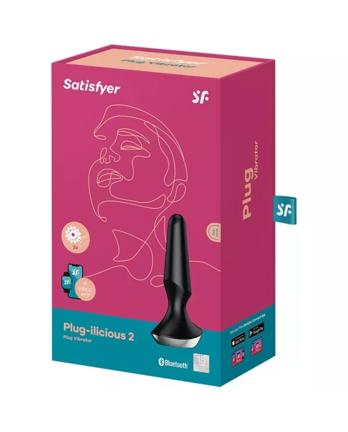 SATISFYER - VIBRATEUR PLUG ILICIOUS 2 PLUG NOIR