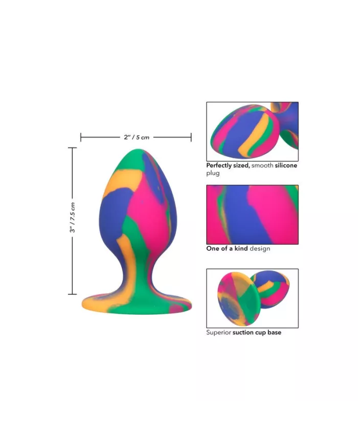 CALEXOTICS - CHEEKY MOYEN TIE-DYE PLUG ANAL