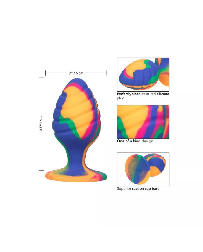 CALEXOTICS - CHEEKY GRANDE SWIRL PLUG ANAL CALEXOTICS - CHEEKY GRANDE SWIRL PLUG ANAL