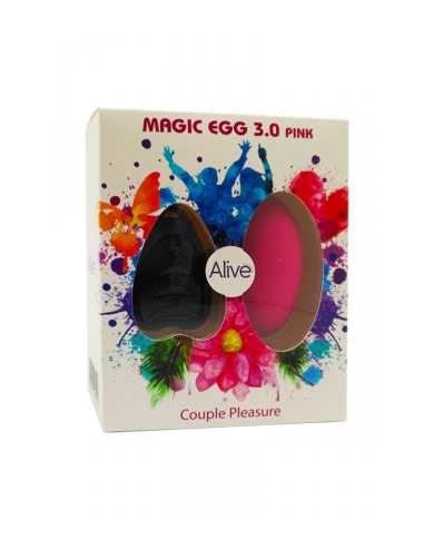 Oeuf vibrant télécommandé Magic egg 3 - rose