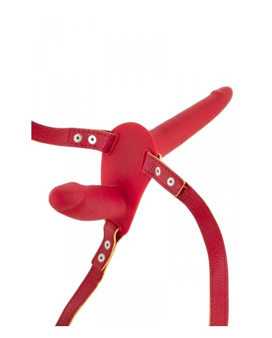 Double gode ceinture rouge - Fetish Tentation