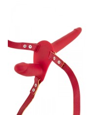 Double gode ceinture rouge - Fetish Tentation