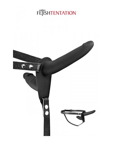 Double gode ceinture noir - Fetish Tentation