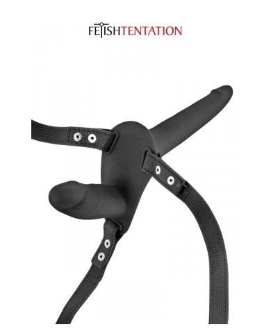 Double gode ceinture noir - Fetish Tentation
