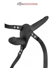 Double gode ceinture noir - Fetish Tentation