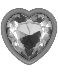 INTENSE - PLUG ANAL MÉTAL ALUMINIUM COEUR BLANC TAILLE L