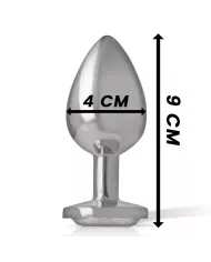 INTENSE - PLUG ANAL MÉTAL ALUMINIUM COEUR BLANC TAILLE L