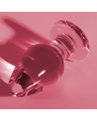 NEBULA SERIES BY IBIZA - PLUG ANAL MODÈLE 3 VERRE BOROSILICATE ROSE 11 CM -O- 5 CM