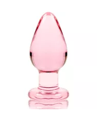 NEBULA SERIES BY IBIZA - PLUG ANAL MODÈLE 3 VERRE BOROSILICATE ROSE 11 CM -O- 5 CM